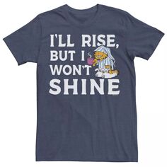 Мужская футболка с надписью Garfield Won&apos;t Shine Licensed Character