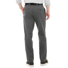 Мужские брюки Dockers Stretch Easy цвета хаки с плоской передней частью классического кроя