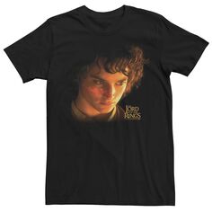 Мужская футболка с изображением крупным планом лица «Властелин колец: Братство кольца Фродо» Licensed Character