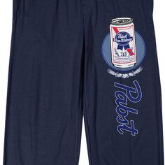 Мужские брюки для сна с синей лентой Pabst Licensed Character