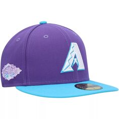 Мужская приталенная шляпа New Era Purple Arizona Diamondbacks Vice 59FIFTY