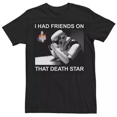 Мужская футболка «Штурмовик из «Звездных войн» У меня были друзья на этой футболке со Звездой Смерти» Star Wars