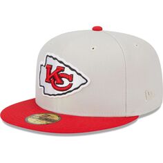 Мужская кепка New Era цвета хаки/красный Kansas City Chiefs Super Bowl Champions 59FIFTY.