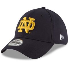 Мужская классическая гибкая шляпа с логотипом New Era Notre Dame Fighting Irish College Classic 39Thirty