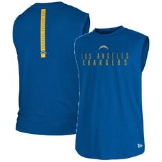 Мужская майка New Era Powder Blue Los Angeles Chargers Team Muscle Tank