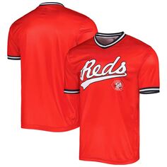 Мужская красная футболка Stitches Cincinnati Reds Cooperstown Collection Team