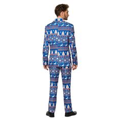 Мужской костюм Suitmeister Christmas Blue в скандинавском стиле