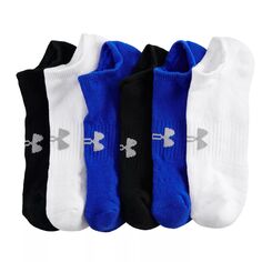 Мужские тренировочные хлопковые носки-неявки Under Armour, 6 пар