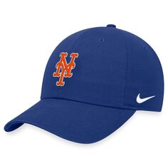 Мужская регулируемая кепка Nike Royal New York Mets Heritage 86