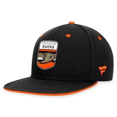 Мужская кепка с логотипом Fanatics Black Anaheim Ducks Draft NHL 2023
