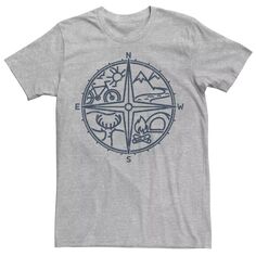 Мужская футболка с изображением компаса на открытом воздухе Generic