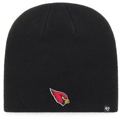 Мужская черная вязаная шапка с логотипом &apos;47 Arizona Cardinals Primary