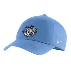 Мужская кепка с регулируемым логотипом Nike Carolina Blue North Carolina Tar Heels Heritage86