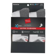 Мужские носки до щиколотки Hanes Ultimate (8 шт.) X-Temp Ultra Cushion