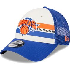 Мужская кепка New Era New York Knicks Blue Stripes 9FORTY Trucker Snapback