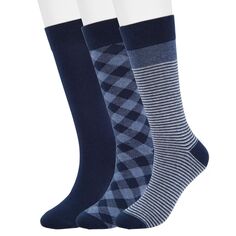 Мужские носки Sonoma Goods For Life, 3 пары классических носков с рисунком