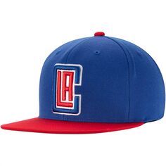 Мужская двухцветная шерстяная шляпа Snapback Mitchell &amp; Ness Royal/Red LA Clippers