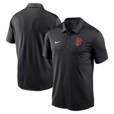 Мужская черная футболка-поло Nike San Francisco Giants Agility Performance