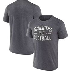 Мужская темно-серая футболка Fanatics с надписью «Las Vegas Raiders Want To Play»