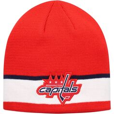 Мужская шапка adidas Red Washington Capitals Locker Room Coach Beanie