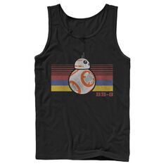 Мужская майка Star Wars BB-8 в полоску в стиле ретро, ​​эпизод 7