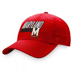 Мужская регулируемая шляпа Top of the World Red Maryland Terrapins Slice