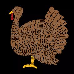 День Благодарения — мужской свитшот с круглым вырезом с принтом Word Art LA Pop Art