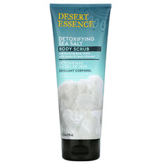 Desert Essence, Детоксифицирующий скраб для тела с морской солью, 198 мл (6,7 жидк. Унции)