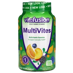 Мультивитамины VitaFusion, ягодный / персиковый /апельсиновый, 150 жевательных таблеток
