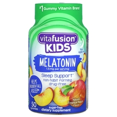 Мелатонин для Детей VitaFusion, тропический персик, 50 жевательных таблеток
