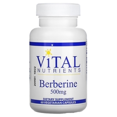 Vital Nutrients Берберин 500 мг, 60 вегетарианских капсул