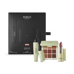 Kiko Milano Green Me набор: 9 палеток теней, 81 г + черная тушь для ресниц, 11 мл + помада, 4 г