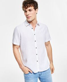 Мужская льняная рубашка стандартного кроя, созданная для macy&apos;s INC International Concepts, мульти