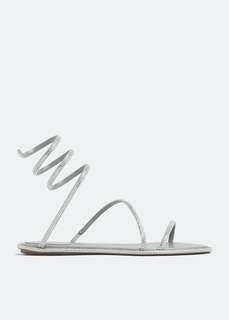 Сандалии RENÉ CAOVILLA Cleo flat sandals, серый