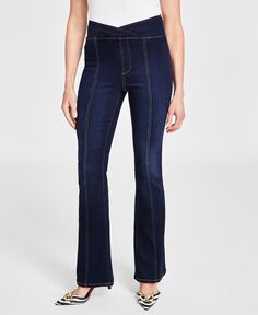 Женские джинсы Bootcut с высокой посадкой и асимметричными швами I.N.C. International Concepts