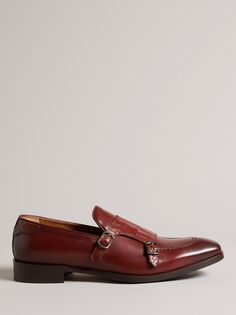 Деловые туфли-монки с двумя монками Ted Baker Seyie, шоколадный