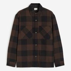 Куртка-рубашка H&amp;M Padded, коричневый H&M
