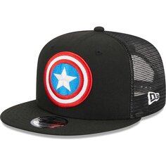 Бейсболка New Era Captain America, черный