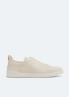 Кроссовки ZEGNA Triple Stitch sneakers, белый