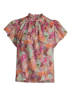 хлопковая блузка Carla Birds of Paradis, разноцветный