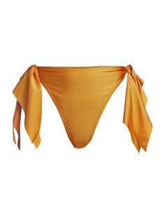 Плавки бикини Rai с завязками по бокам Andrea Iyamah, золотой