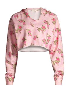 Укороченный пижамный топ Jemina LoveShackFancy, розовый