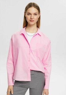 Блуза на пуговицах Esprit, светло-розовый