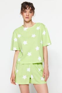 Пижамный комплект TRENDYOLMİLLA, зеленый