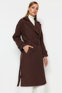 Пальто TRENDYOLMİLLA, коричневый