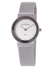 Женские часы Freja с сетчатым браслетом из нержавеющей стали Skagen