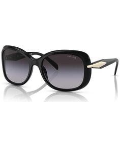 Женские солнцезащитные очки, PR 04ZS57-Y PRADA, черный