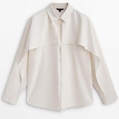 Рубашка Massimo Dutti Flowing With Double Fabric, кремовый