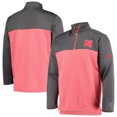 Мужская куртка Scarlet Nebraska Huskers Gameday на молнии четверть Champion