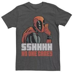 Мужская футболка Deadpool SSHHHH No One Cares Whisper Marvel